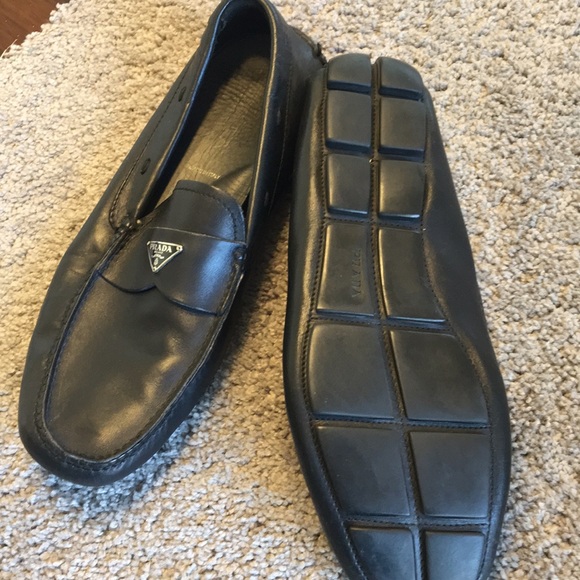 Prada men's black loafers - Picture 3 of 3